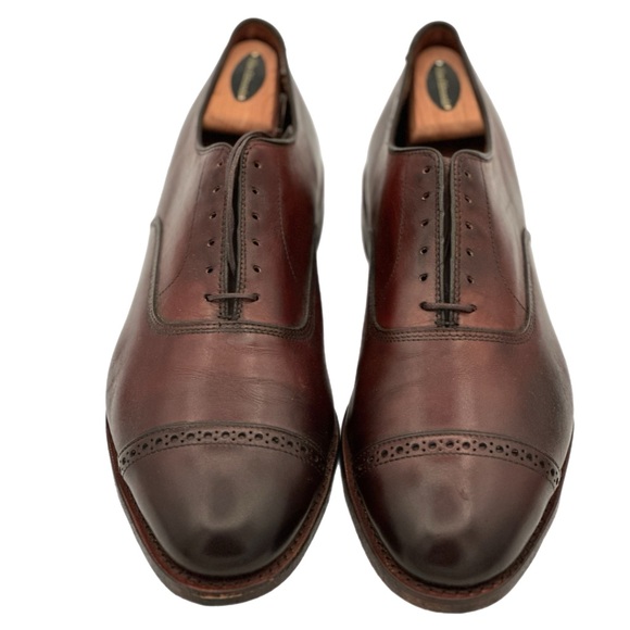 Allen Edmonds Fifth Avenue Cap-toe Oxford Dress Shoe -Dark Chili Leather 12D - Picture 4 of 7